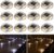 AGPTEK Solar Driveway Lights Outdoor 12 Pack, 2 Color Modes LED Deck Dock Marine Waterproof Driveway Marker Lights for Step Sidewalk Stair Garden Pathway Walkway Yard (Warm White/Cool White)