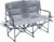 Camphor Designs Oversized Double Portable Folding Director’s Loveseat Chair with Padded Backrest, Side Table | Outdoor Sports, Beach, Lawn, Hunting, Tailgating, Fishing| Supports 300 Lbs/Seat
