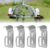 Boat Trailer Bunk Bracket Kit, 8″ Galvanized Swivel Top Bunk Support Brackets, Adjustable Boat Trailer Bunk Support Mount, Fits 1.5″ x 3″, 2″ x 3″, 3″ x 3″ Crossmembers by MCCKLE (4 PCS)