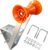 Boat Trailer Winch Stand, 5mm Galvanized Steel, 5.1″ PU Orange Roller & U-Bolts, Heavy-Duty Winch Post Fits 2-3″ W x 2-3″ H, for Fishing Boat, Jet Ski, Speedboat, Sailboat