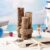 Threehoney Brown 3 Pcs Driftwood Decor Rustic Table Sign Beach Driftwood Piling Farmhouse Coastal Nautical Centerpieces Tables Coastal Decor for Fish Tanks Summer Christmas Kitchen Dining Decoration