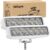 Nilight Marine Led Light Bar 2PCS 18w White 150° Flood Beams Ponton Boat Deck Dock Lights IP67 Waterproof for Night Fishing T-top Stern Yacht Kayak Port Sailboat