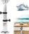 3 Levels Adjustable RV Boat Table Pedestal, Detachable Aluminum Alloy RV Table Legs Stand Base Telescoping Mount Frame 17-29 Inch Height Range for RV Marine Boat Marine Yacht