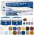 FENFANDAS Fiberglass Boat Repair Kit (Color Match), Gel Coat Repair Kit for Boats, Marine Fiberglass Repair Kit for Boats, Epoxy Filler for Boats, Fiberglass Repair Kit Fix Holes Chips Pits Cracks