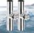 2 Pack Fishing Rod Holders for Boat Rail Mount, Stainless Steel Clamp on Rod Holder for Marine Boat, Fishing Boat, Pontoon, Jon Boat