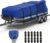 RVMasking Pontoon Boat Cover with Motor Cover, 1400D Heavy Duty Middle Reinforced, Marine Grade Waterproof Boat Cover for Length: 21′-24′, Beam Width up to 102″, Blue