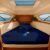 SGI Bedding Waterproof XL V Berth Mattress Protector 102″ Head x 82″ Length x 30″ Foot – 15″ Deep Pocket, 360° Fitted Style Mattress Pad Cover, Soft Noiseless & Breathable Cover for Boat – Navy Blue
