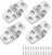 Boat Hatch Hinges, Marine Hinges Stainless Steel, 3 inch x 1.5 inches (76 x 38mm), No Noise, Heavy Duty 316 Stainless Steel with Screws (4 PCS)