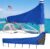 Mainsail Boom Cover for Sailboats, 1200D Waterproof UV-Resistant Sailboat Mainsail Cover, Waterproof, Heavy Duty Sailboat Boom Cover Fits 11-12 ft Boom, Blue