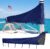 Mainsail Boom Cover for Sailboats, 1200D Waterproof UV-Resistant Sailboat Mainsail Cover, Waterproof, Heavy Duty Sailboat Boom Cover Fits 10-11 ft Boom, Navy