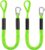 Boat Dock Lines – 3ft Mooring Ropes with Clip, Boating Docking Ties, Boat Accessories for SeaDoo/Waverunner, Kayak, Pontoon, Dinghy & Small Boats(2-Pack) (Green&Yellow)