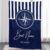 Personalized Anchor Blanket – Custom Boat Sherpa Blanket, Super Soft Fleece Throw Blanket for Couch Sofa, Nautical Bedding, Lake House Bedding, Nautical Gift for New Boat Owners, Yacht Bedding Present