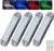 RGBW Boat LED Courtesy Light 12V 4PCS, 4 Inches Marine Courtesy Light Strip, IP67 Waterproof Boat Interior Cabin Lighting for Pontoon Sailboat Bass Yacht Kayak