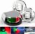 PSEQT Boat Navigation Lights LED Waterproof Marine Bow Stern Side Interior Deck Transom Lights w/Chrome bezels for Pontoon Fishing Small Bass Boat Yacht Kayak (1Pcs Red and Green, 2Pcs White)