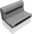 Wise DLX100-1905 DLX Series 37″ Pontoon Bench Seat Cushion Set – Marble/Reef Stone