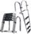 Heavy Duty Pontoon Boat Ladder, 316 Stainless Steel 4 Step Folding Ladder | Telescoping, Rear Entry Inboard, All Welded Reinforce, Wide Steps, Strong Handrails,Inboard Ladder, Dock Swim Deck Ladder