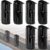 Dock Bumper Fender,Boat Dock Bumpers for Edge or Side,Marine Fender Guard,Vertical Protection,Durable Construction,Includes Mounting Hardware,6 Pack-Black
