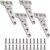 316 Stainless Steel T Hinges Marine Grade 4” x 2″ Heavy Duty Boat Hatch Hinge (100 mm X 54 mm) 4 Pack Casting Cabinet Hardware Door Hinge with Screws
