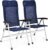 Tangkula Set of 2 Patio Folding Chairs, Portable Reclining Chairs with 7-Position Adjustable Back & Padded Headrest, Outdoor Indoor High Back Chaise Lounge Armchair for Poolside, Yard, Lawn, Navy