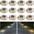 addlon Solar Dock Lights Outdoor 12 Pack, 2 Color Modes LED Deck Marine Waterproof Driveway Marker Lights for Step Sidewalk Stair Garden Pathway Walkway Yard (Warm White/Cool White)