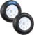 eCustomrim 2-Pack Radial Trailer Tire Rim ST205/75R14 14 Inch Load Range D 5 Lug On 4.5 Center White Wheel – 6 Year Warranty w/Roadside