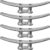Boat Dock Cleats Galvanized 8″/10″/12″ Large Cast Iron Dock Cleats Marine Grade Rope Cleat for Mooring, Pier, Deck, Tie Down