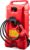 Scepter Duramax Flo ’N Go 14 Gallon Gas, 53 Liter Portable Fuel Tank and Fuel Transfer Pump with 10-Foot Hose for Lawn Mower, Farm, Marine, Commercial, and Home Use, Gasoline Only, Red