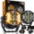 Auxbeam V-Ultra Series 3-Inch 108W Side Shooter LED Pods, 12800 Lumens Round Offroad Light Bar 270° Wide Lighting Range, 3-in-1 Amber Daytime Running Function Automotive Work Lights, 2-Pack