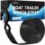 Heavy Duty Boat Trailer Winch Strap with Hook – 2″ x 20′ – 10,816lbs Breaking Strength, Hand Crank, Automotive Towing