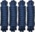 Double Braid 1/2″ x 15′ Boat Dock Lines (4-Pack) – Nylon Boat Ropes for Docking with 12″ Spliced Eye – Heavy Duty Marine Rope – Soft & Durable Boat Lines for Pontoon and Light Boat (Navy Blue)