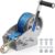 4000lb Boat Trailer Winch, Upgraded 2-Way Ratchet with Enhanced Wider Gears and Switch, 5.4:1/16.6:1 Gear Ratio, 33FT Polyester Strap, Heavy Duty Hand Winch for Boat, ATV, Trailer, Jet Ski
