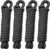 4 Pack 3/8 Inch x 10 ft Boat Fender Lines – Marine Grade Nylon Boat Rope with 6″ Loop for Tying Fenders and Docking – Double Braided Dock Lines, Easy Handling, Fray Resistant, Black