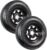 eCustomrim 2-Pack Trailer Radial Tire On Rim ST205/75R14 14 Inch Load Range D 5 Lug On 4.5 Center Black Spoke Wheel – 6 Year Warranty w/Roadside