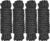 Boat Dock Lines 1/2″ x 15′ – Double Braided Nylon Boat Ropes for Docking with 12″ Loop, Marine-Grade High Strength Boat Lines Dock Rope, Premium Marine Rope Mooring Lines, Easy Handling – 4 Pack,Black